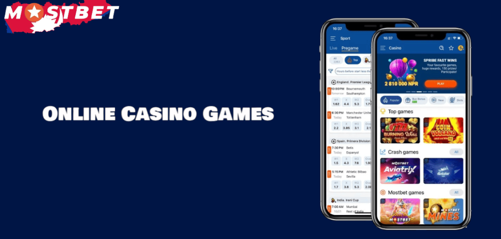 Online Casino Games in the Mostbet App